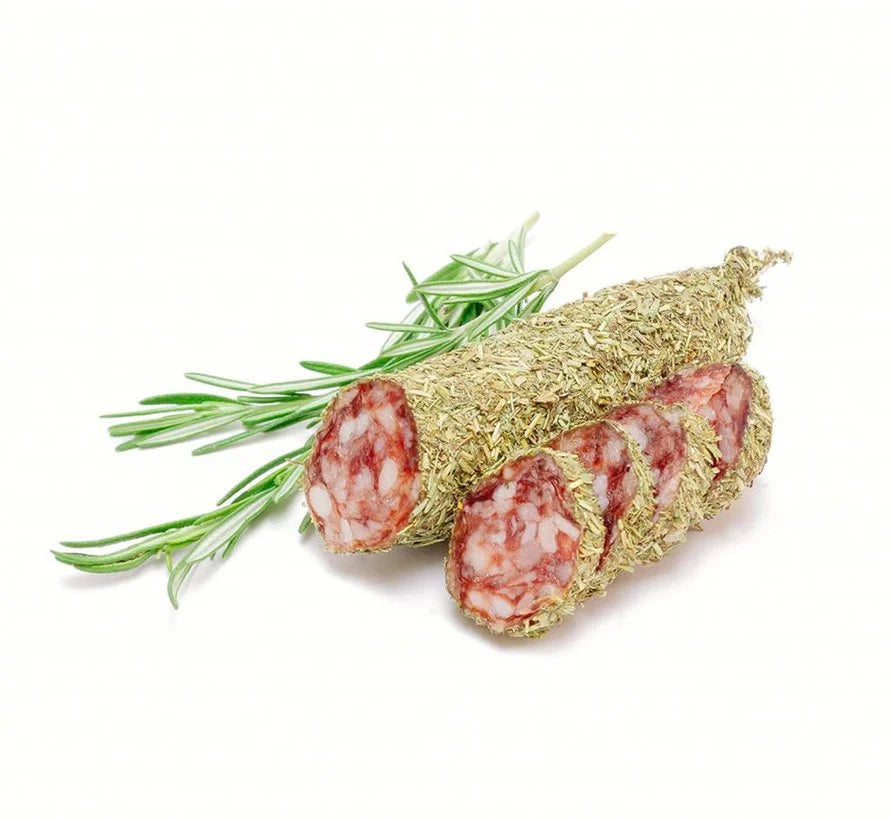 Droge worst met groene kruiden